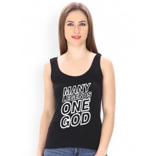 Many Legends One God Graphic Printed Tank Tops