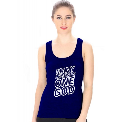 Many Legends One God Graphic Printed Tank Tops