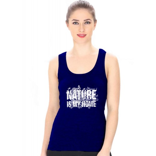 Nature Is My Home Graphic Printed Tank Tops