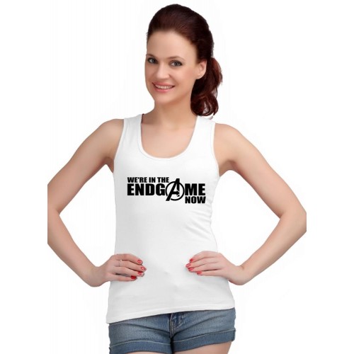 We Are In The Endgame Now Graphic Printed Tank Tops