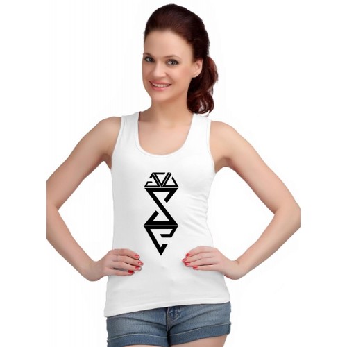 Witcher Signs Graphic Printed Tank Tops