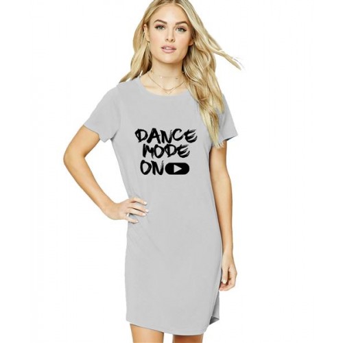 Beast Mode On Graphic Printed T-shirt Dress