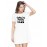 Beast Mode On Graphic Printed T-shirt Dress