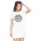 Don't Stop Believin Graphic Printed T-shirt Dress