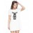 Miles To Ride Before Sleep Graphic Printed T-shirt Dress