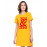You And Me Love Graphic Printed T-shirt Dress