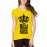 Women's Cotton Biowash Graphic Printed Half Sleeve T-Shirt - The Real Boss