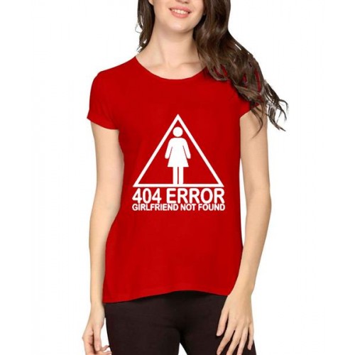 404 Error Girlfriend Not Found Graphic Printed T-shirt