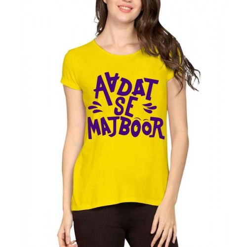 Aadat Se Majboor Graphic Printed T-shirt