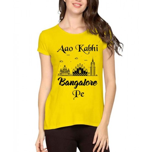 Aao Kabhi Bangalore Pe Graphic Printed T-shirt