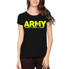 Army Blood Sweat Tears Graphic Printed T-shirt