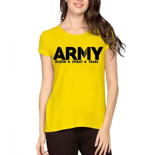 Army Blood Sweat Tears Graphic Printed T-shirt