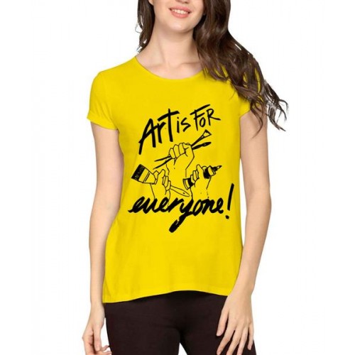 Art Is For Everyone Graphic Printed T-shirt