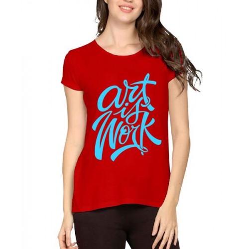 Art Is Work Graphic Printed T-shirt