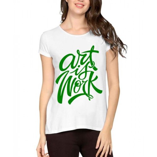 Art Is Work Graphic Printed T-shirt