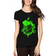 Astronaut Umbrella Graphic Printed T-shirt