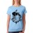 Astronaut Umbrella Graphic Printed T-shirt