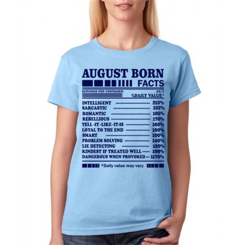 August Birthday Graphic Printed T-shirt