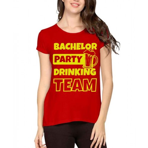Bachelor Party Drinking Team Graphic Printed T-shirt