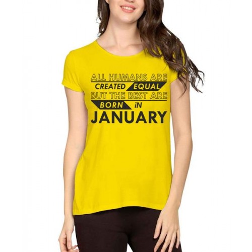 Best Are Born In January Graphic Printed T-shirt