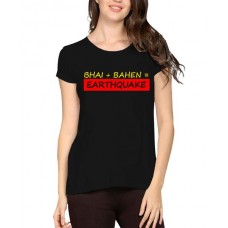 Bhai Bahen Earthquake Graphic Printed T-shirt