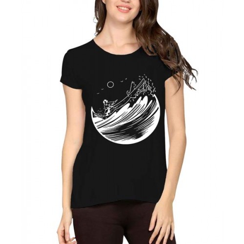 Boat Dog Graphic Printed T-shirt