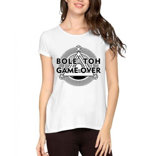 Bole Toh Game over Graphic Printed T-shirt