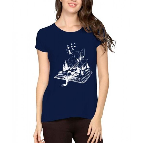 Book Nature Graphic Printed T-shirt