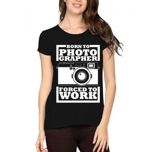 Born To Photographer Graphic Printed T-shirt