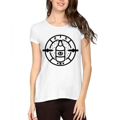 Eye Dropper With Bottle Graphic Printed T-shirt