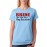Women's Cotton Biowash Graphic Printed Half Sleeve T-Shirt - Bride Any Question