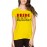 Women's Cotton Biowash Graphic Printed Half Sleeve T-Shirt - Bride Any Question