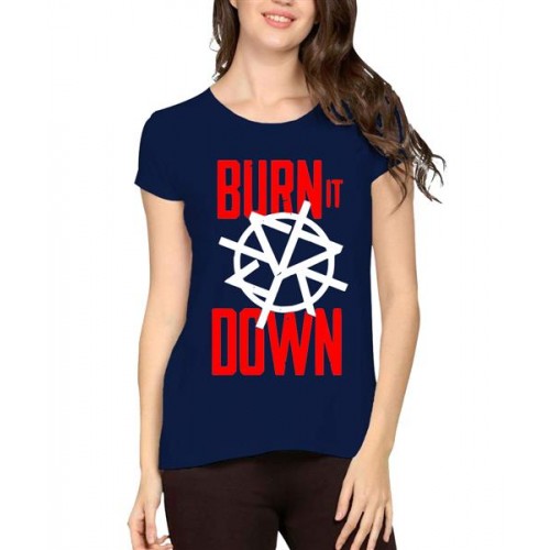 WWE Seth Rollins Burn It Down Graphic Printed T-shirt