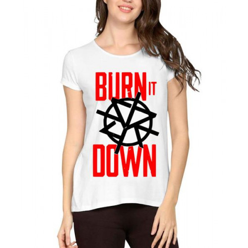 WWE Seth Rollins Burn It Down Graphic Printed T-shirt