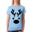 Christmas Deer Graphic Printed T-shirt