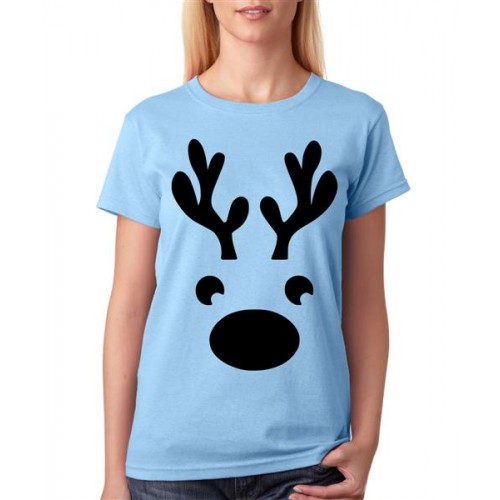 Christmas Deer Graphic Printed T-shirt