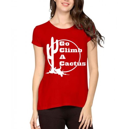 Go Climb A Cactus Graphic Printed T-shirt