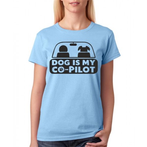 Dog Is My Copilot Graphic Printed T-shirt