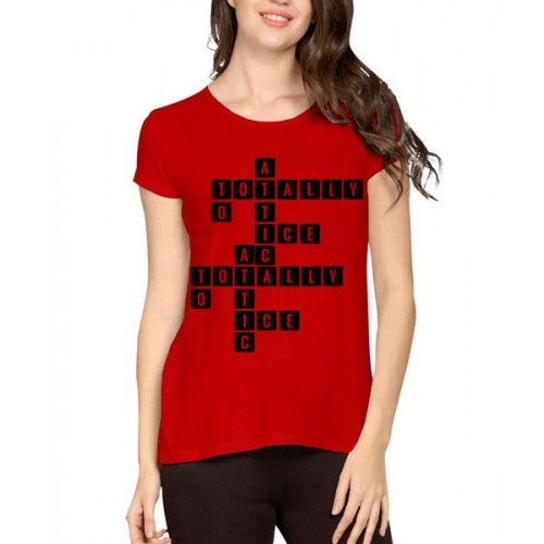 Crossword Puzzle Graphic Printed T-shirt