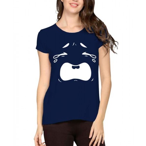 Cry Face Graphic Printed T-shirt