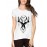 Deer Moon Graphic Printed T-shirt