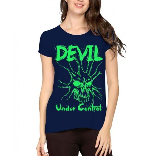 Devil Under Control Graphic Printed T-shirt