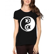 Dog Paw Graphic Printed T-shirt