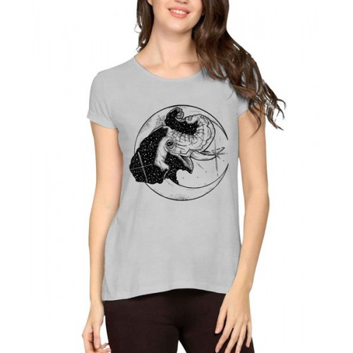 Elephant Moon Graphic Printed T-shirt