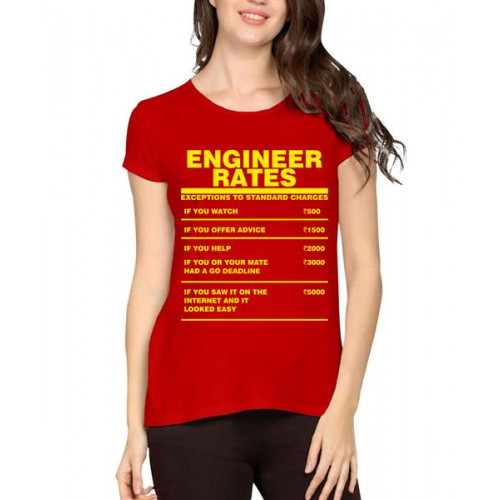 Engineer Rates Graphic Printed T-shirt
