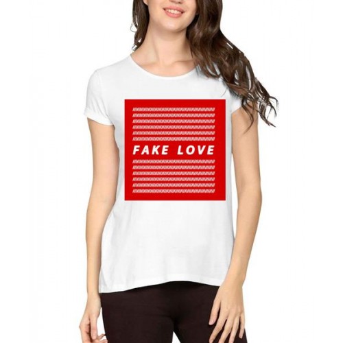 Fake Love Graphic Printed T-shirt