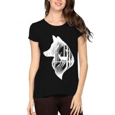 Fox Deer Graphic Printed T-shirt
