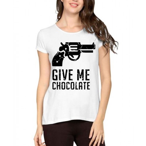 Give Me Chocolate Graphic Printed T-shirt