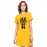 Aao Chill Kare Graphic Printed T-shirt Dress