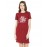 Apni Aukat Main Raho Graphic Printed T-shirt Dress